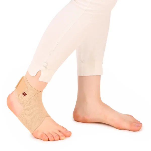 BeltWala Medilink Ankle Wrap for Men & Women | Adjustable Compression Support for Plantar Fasciitis, Achilles Tendinitis, Ankle Sprains, Swelling & Joint Stability